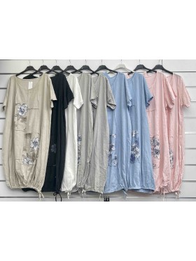 Sukienki damskie wloskie, Size uni ,paczka 6szt,mix kolor