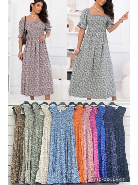 Sukienki damskie wloskie, Size uni ,paczka 6szt,mix kolor