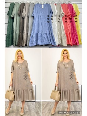 Sukienki damskie wloskie, Size uni ,paczka 6szt,mix kolor