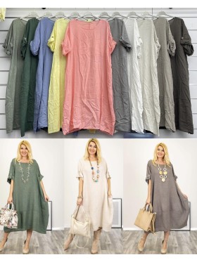 Sukienki damskie wloskie, Size uni ,paczka 6szt,mix kolor