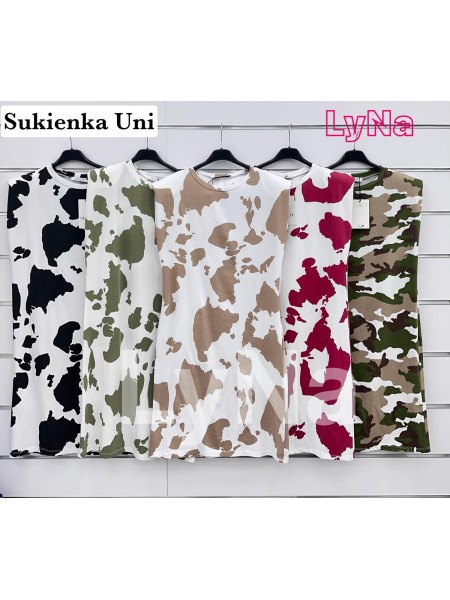 Sukienki damskie wloskie, Size uni ,paczka 6szt,mix kolor