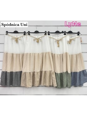 Spódnica długa damskie wloskie, Size uni ,paczka 6szt,mix kolor