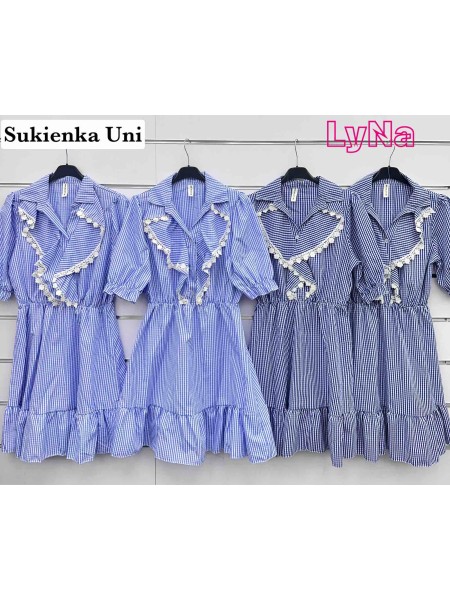Sukienki damskie wloskie, Size uni ,paczka 6szt,mix kolor