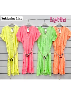 Sukienki damskie wloskie, Size uni ,paczka 6szt,mix kolor