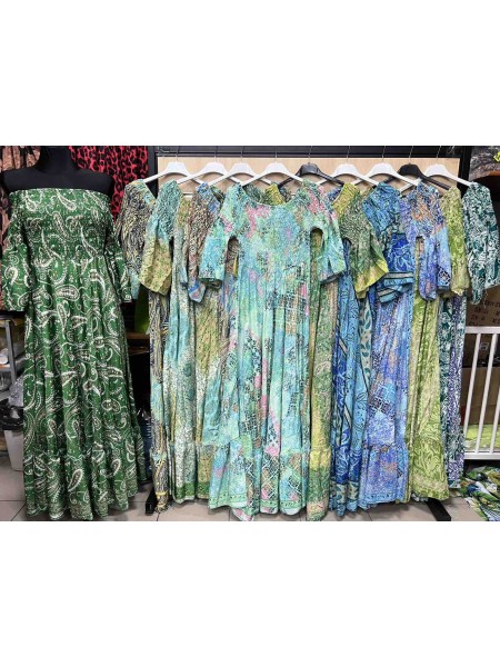 Sukienki jedwad  damskie , size uni paczka 10szt,mix  kolor