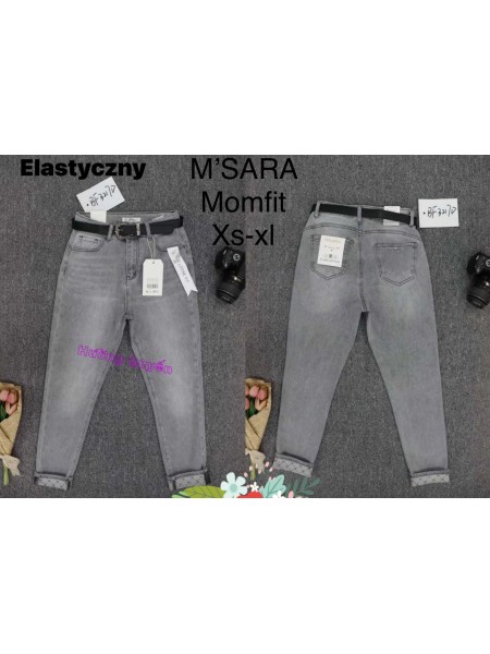 Jeansy damskie M'sara, size xs-xl paczka 10szt,