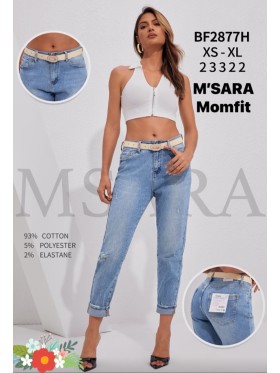 Jeansy damskie M'sara, size xs-xl paczka 12szt,