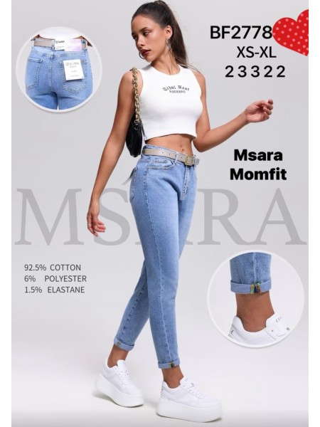 Jeansy damskie M'sara, size xs-xl paczka 12szt,