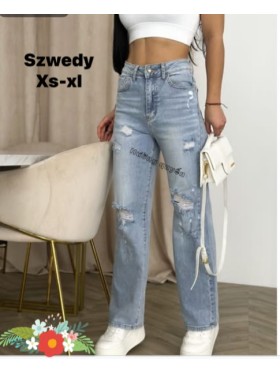 Jeansy damskie M'sara, size xs-xl paczka 10szt,