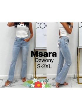 Jeansy damskie M'sara, size s-2xl paczka 12szt,