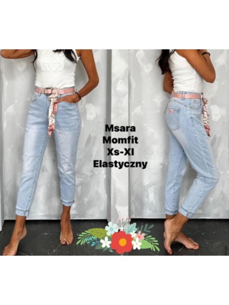 Jeansy damskie M'sara, size xs-xl paczka 12szt,