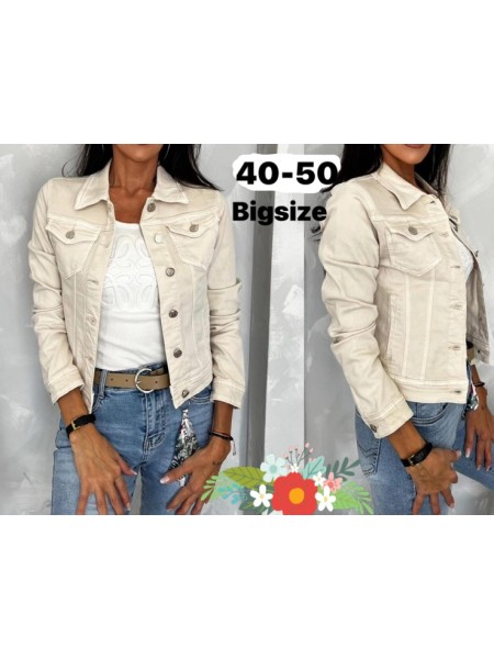 Kurtki Jeansowe damskie  , size 40-50 paczka 12szt,