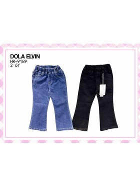 Spodnie jeans dzieciece rozm 2-6 lat, paczka 5szt, 1 kolor