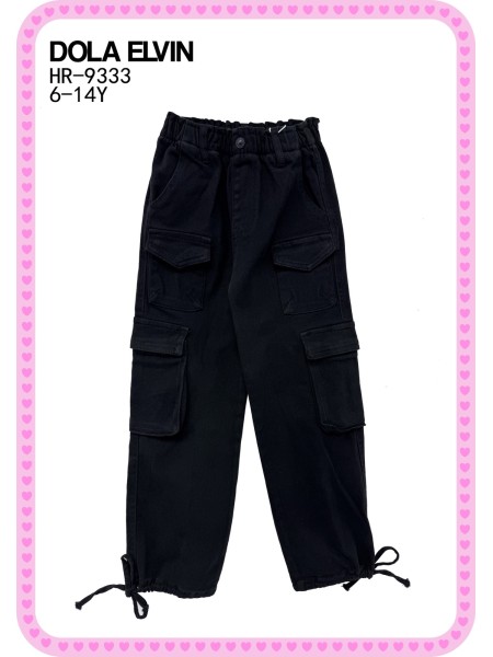 Spodnie jeans dzieciece rozm 6-14 lat, paczka 5szt, 1 kolor