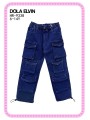 Spodnie jeans dzieciece rozm 6-14 lat, paczka 5szt, 1 kolor