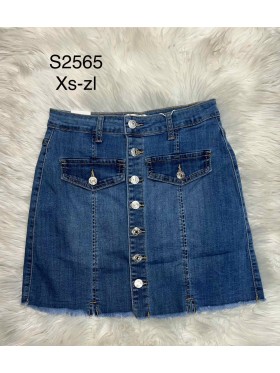Spódnica krótka jeansowa damska , size xs-xlpaczka 10szt,