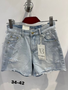 Spodenki jeansowe damskie , size 34-42 paczka 10szt,