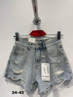 Spodenki jeansowe damskie M'sara, size 34-42 paczka 10szt,