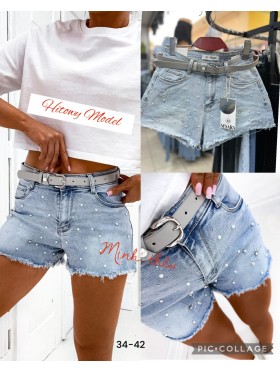 Spodenki jeansowe damskie M'sara, size 34-42 paczka 10szt,