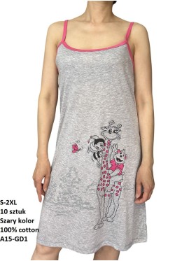 Koszule nocne  damskie , Size s-2xl,paczka 10szt,1kolor
