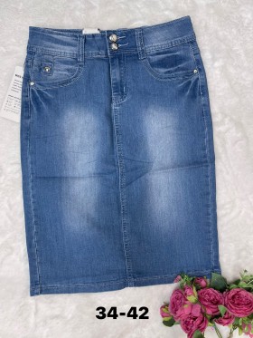 Spódnica krótka  jeansowa damska , size 34-42 paczka 10szt,