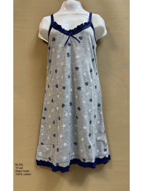 Koszule nocne  damskie , Size m-3xl,paczka 10szt,1kolor