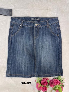 Spódnica krótka  jeansowa damska , size 34-42 paczka 10szt,