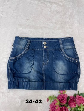 Spódnica krótka  jeansowa damska , size 34-42 paczka 10szt,