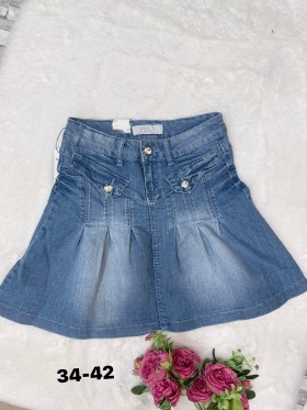 Spódnica krótka  jeansowa damska , size 34-42 paczka 10szt,