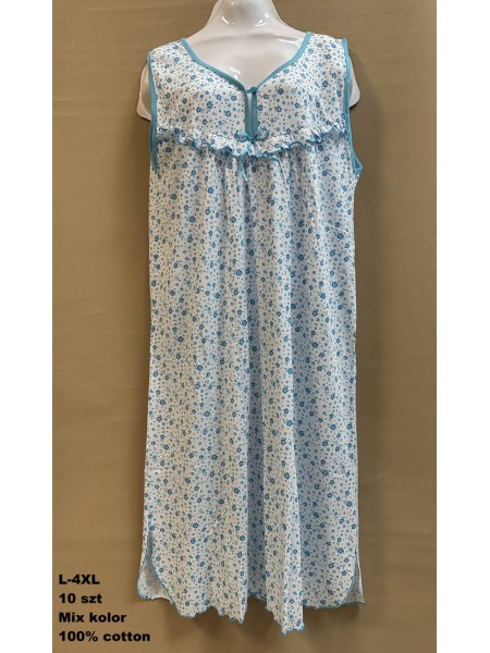 Koszule nocne  damskie , Size l-4xl,paczka 10szt,mix kolor