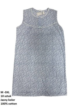 Koszule nocne  damskie , Size m-3xl,paczka 10szt,1kolor