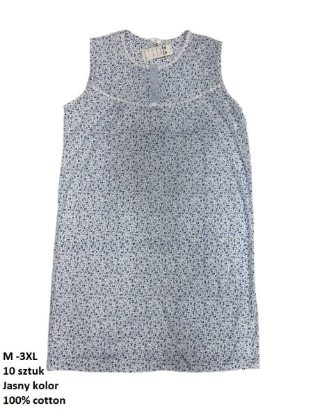 Koszule nocne  damskie , Size m-3xl,paczka 10szt,1kolor