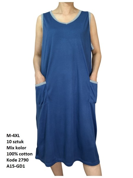 Koszule nocne  damskie , Size m-4xl,paczka 10szt,mix kolor