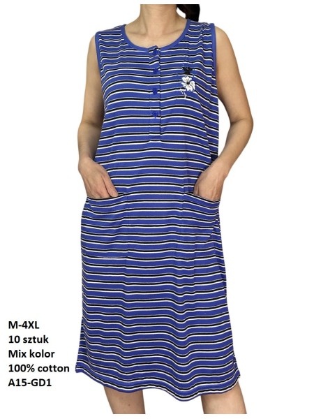 Koszule nocne  damskie , Size m-4xl,paczka 10szt,mix kolor