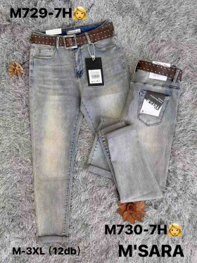 Jeansy damskie M'sara, size M-3xl paczka 12szt,