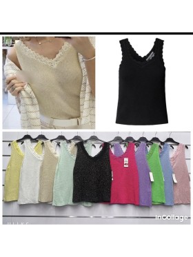 Bluzki damskie wloskie, Size uni ,paczka 6szt,mix kolor