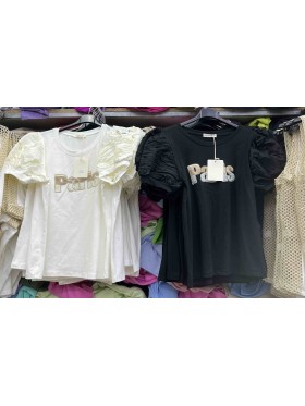 Bluzki damskie wloskie, Size uni ,paczka 6szt,mix kolor