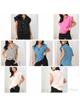 Bluzki damskie wloskie, Size uni ,paczka 6szt,mix kolor