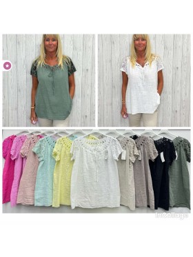 Bluzki damskie wloskie, Size uni ,paczka 6szt,mix kolor