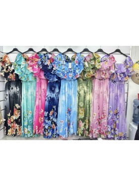 Sukienki damskie wloskie, Size uni ,paczka 6szt,mix kolor