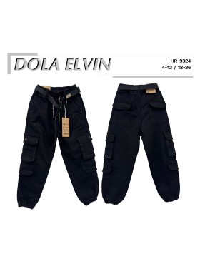 Spodnie jeans dzieciece rozm 4-12 lat, paczka 5szt, 1 kolor