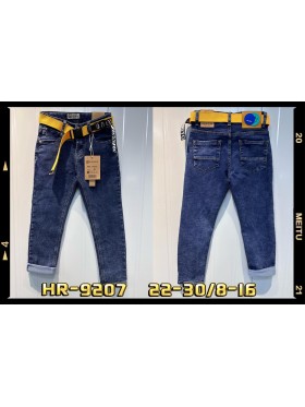 Spodnie jeans dzieciece rozm 8-16 lat, paczka 5szt, 1 kolor