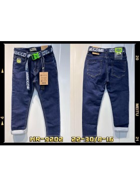 Spodnie jeans dzieciece rozm 8-16 lat, paczka 5szt, 1 kolor