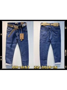 Spodnie jeans dzieciece rozm 8-16 lat, paczka 5szt, 1 kolor
