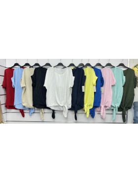 Bluzki damskie wloskie, Size uni ,paczka 6szt,mix kolor