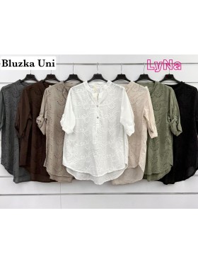 Bluzki damskie wloskie, Size uni ,paczka 6szt,mix kolor