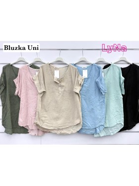 Bluzki damskie wloskie, Size uni ,paczka 6szt,mix kolor