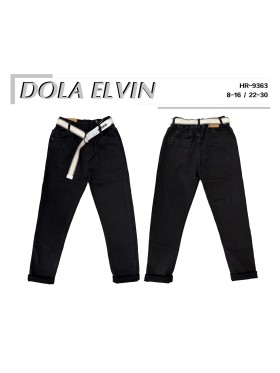 Spodnie jeans dzieciece rozm 8-16 lat, paczka 5szt, 1 kolor