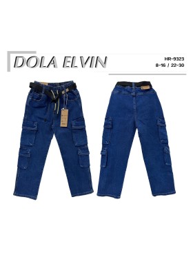 Spodnie jeans dzieciece rozm 8-16 lat, paczka 5szt, 1 kolor