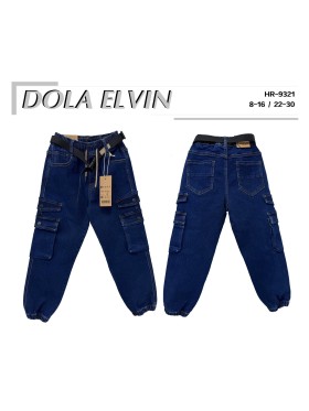 Spodnie jeans dzieciece rozm 8-16 lat, paczka 5szt, 1 kolor